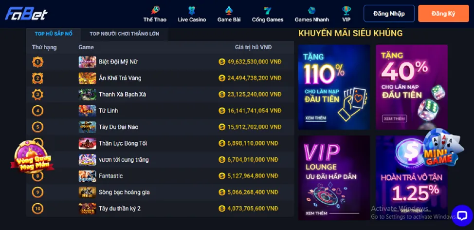 Khuyến mãi đá gà nem88 win